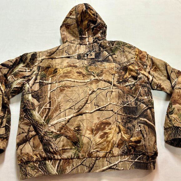 ~~Gander Mtn Realtree Hunting Camo Coat Jacket Youth XXL Hooded Full Zip - Picture 8 of 8